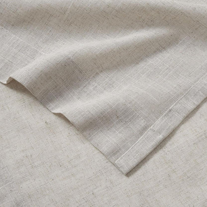 Linen Blend Light Filtering Curtain Panel Pair