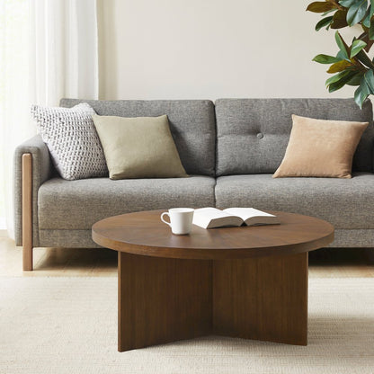 Sadie Round Coffee table, Brown color