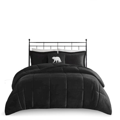 Plush to Sherpa Down Alternative Comforter Set