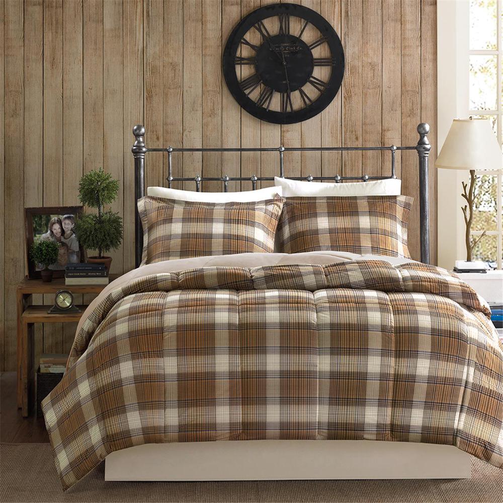 Quilting Soft and Cozy Microfiber Solid Reverse Down Alternative Comforter Set