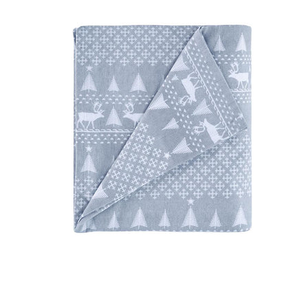 Flannel Sheet Set, Blue Winter Frost color