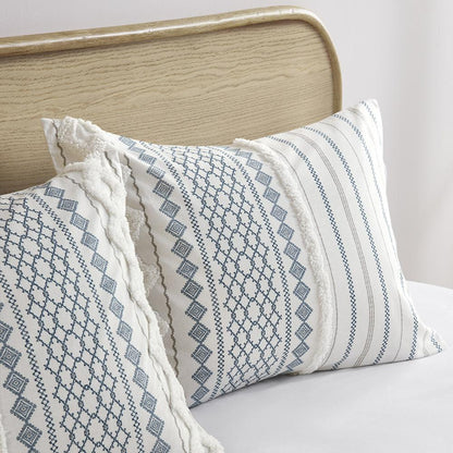 Cotton Printed Comforter Set with Chenille