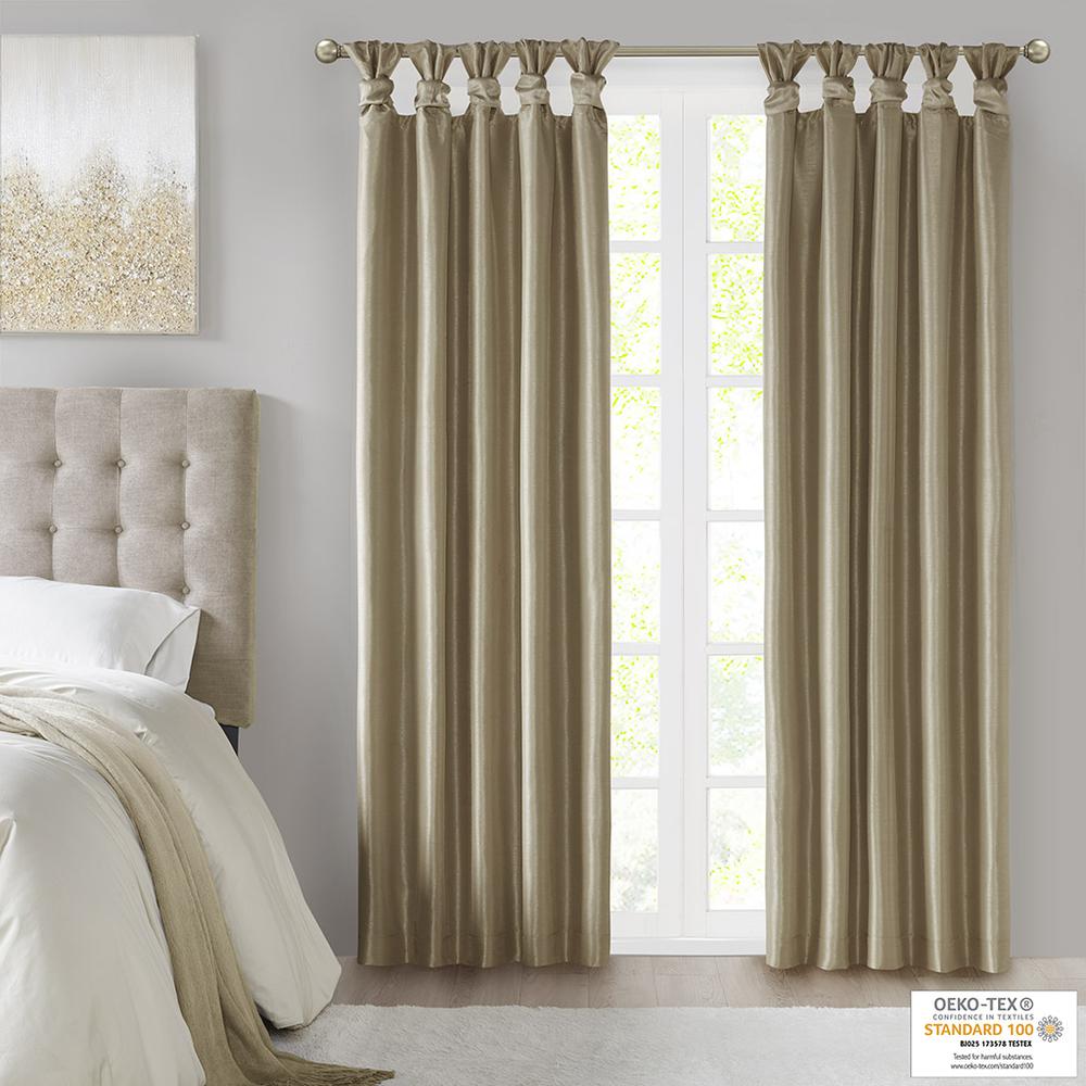 Twist Tab Total Blackout Window Curtain Panel