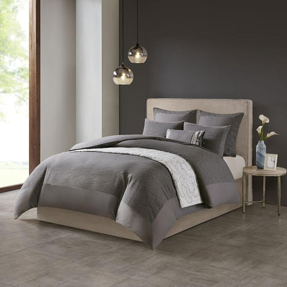 Cotton Blend Yarn Dyed 3 Piece Duvet Cover Set