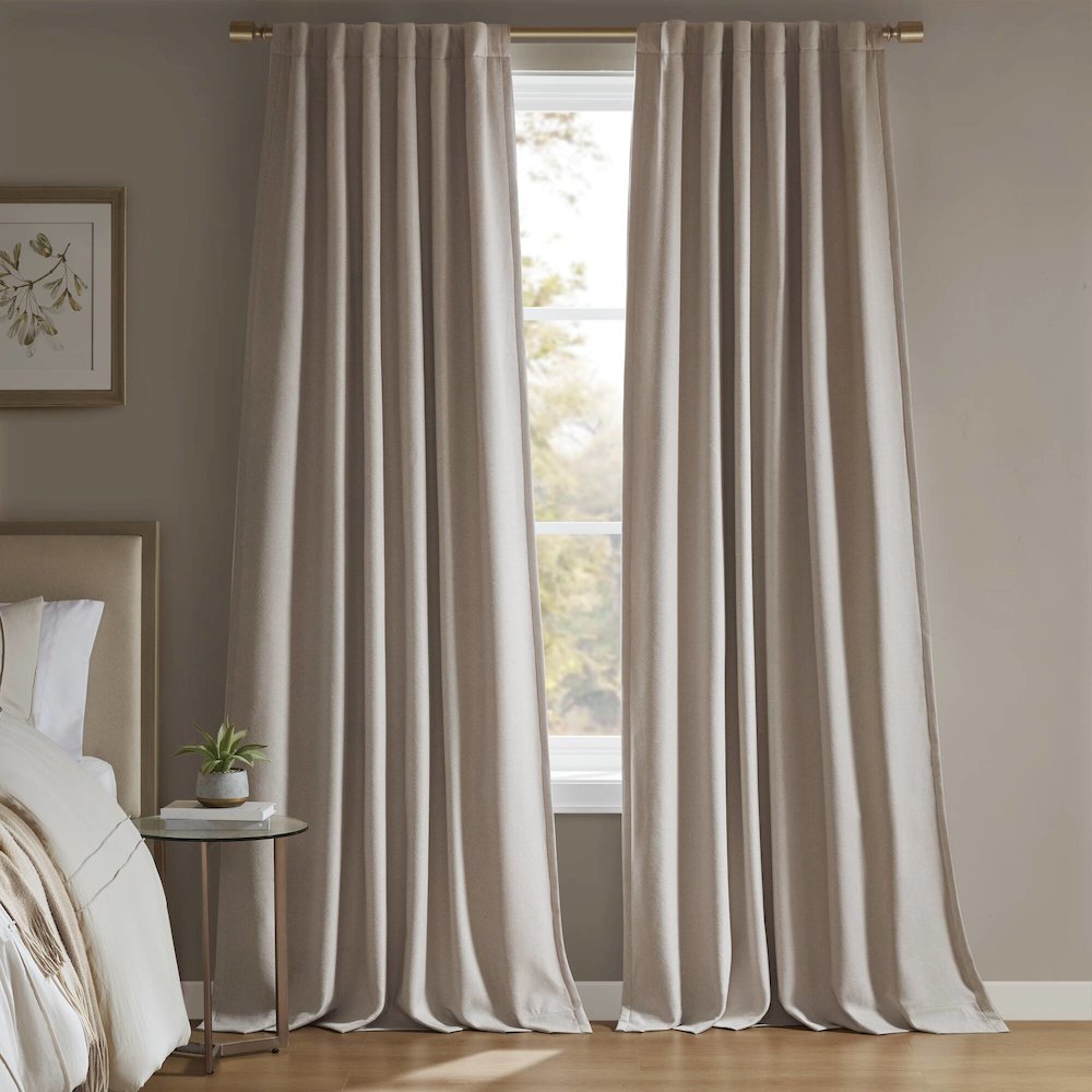 Karien Sound blocking/Total blackout curtain panel pair