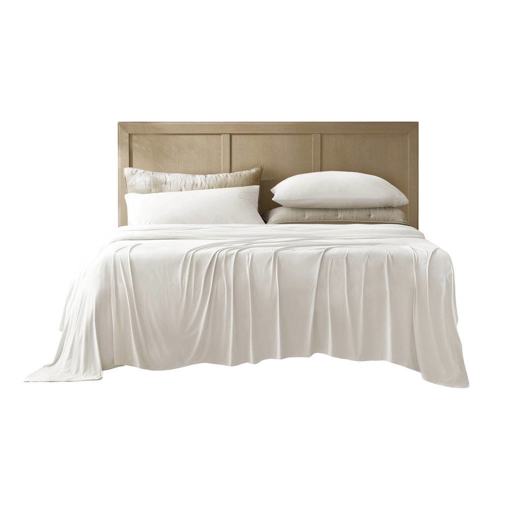 Stretch Jersey Sheet Set, White color
