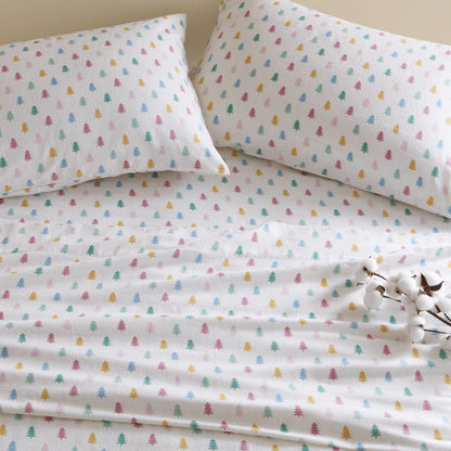 100% Cotton Flannel Pigment Printed Sheet Set