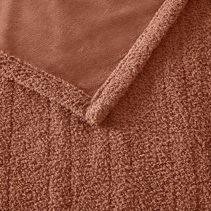 Dream Soft Heated Blanket, Rust color