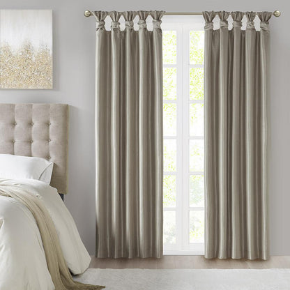 Twist Tab Total Blackout Window Curtain Panel