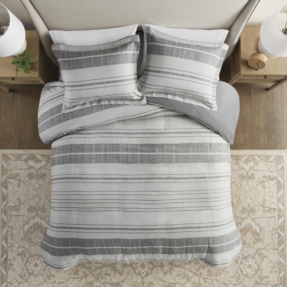 3 Piece Stripe Duvet Cover Set