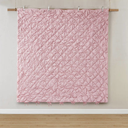 Lily 3PCS Comforter Set, Pink color