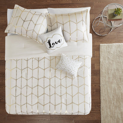Raina 100% Polyester Brushed Microfiber Printed Comforter Set