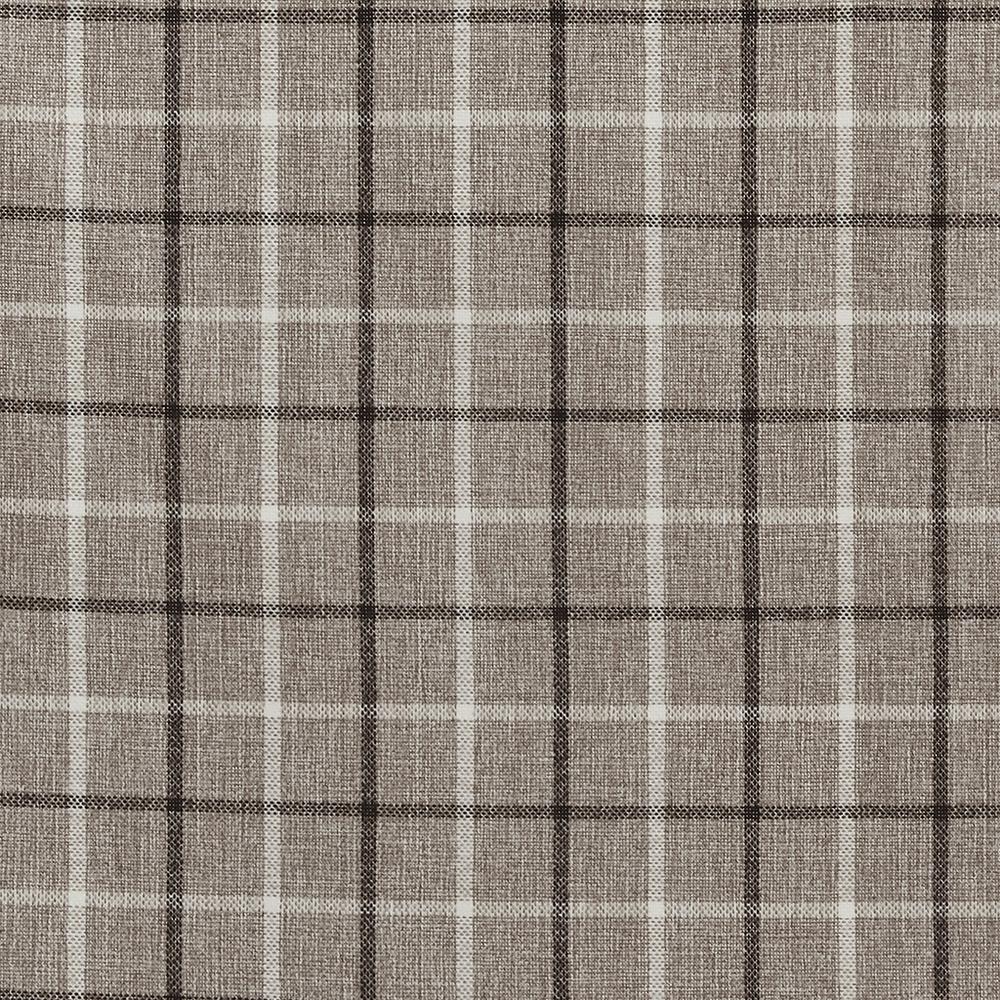 Plaid Rod Pocket and Back Tab Curtain Panel with Fleece Lining