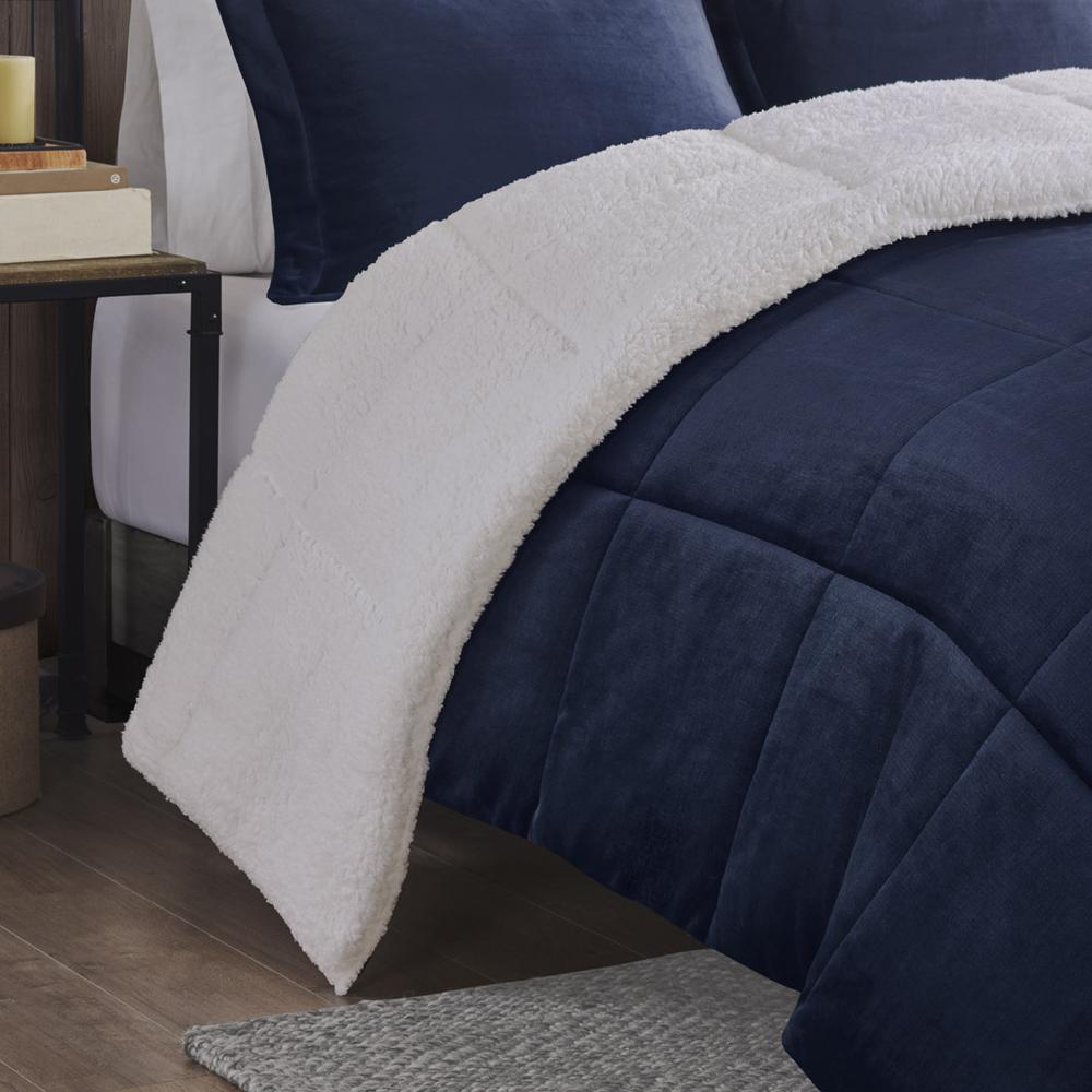 Plush to Sherpa Down Alternative Comforter Set