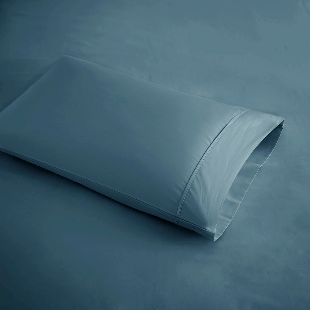 600 Thread Count Cooling Cotton Blend 4 PC Sheet Set, Teal color