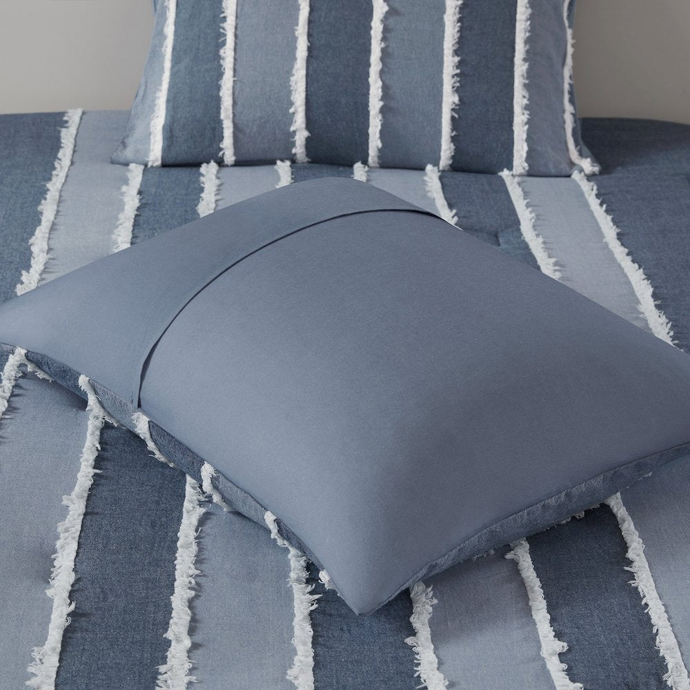 Shay 3 Piece Striped Cotton Comforter Set
