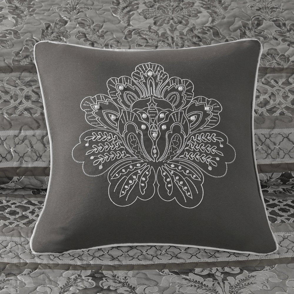 5 Piece Reversible Jacquard Bedspread Set