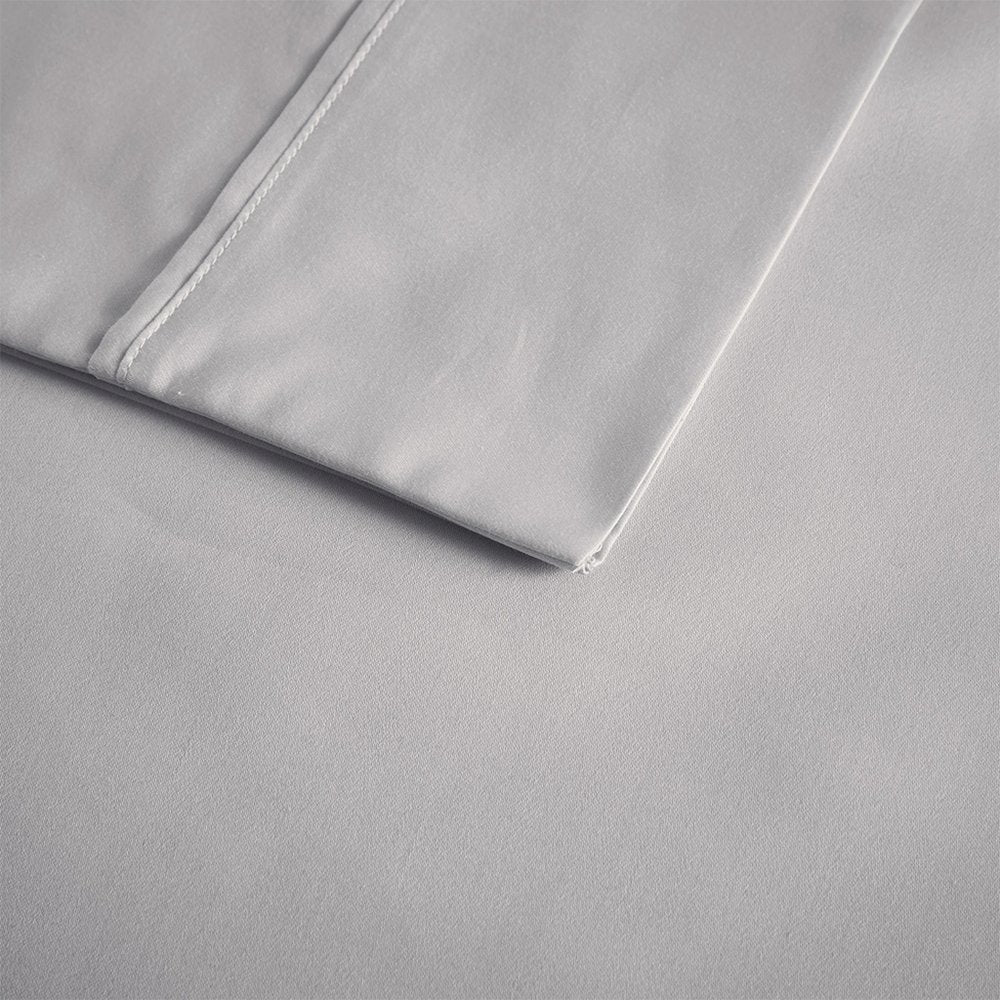 600 Thread Count Cooling Cotton Blend 4 PC Sheet Set, Grey color