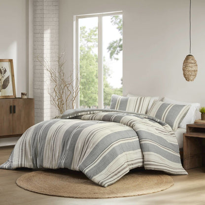 Mesa Comforter 3 PCS Set, Grey color