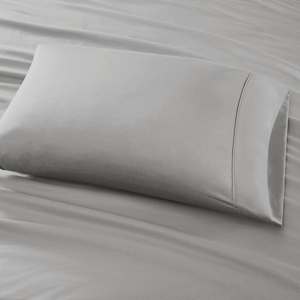 800 Thread Count Cotton Blend Sateen Sheet Set, Grey color