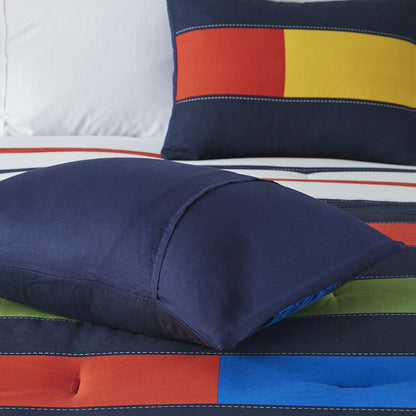 Stripe Printed Comforter Set