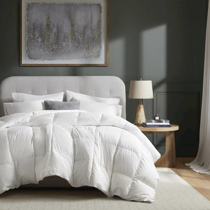 100% Cotton Shell Comforter, White color