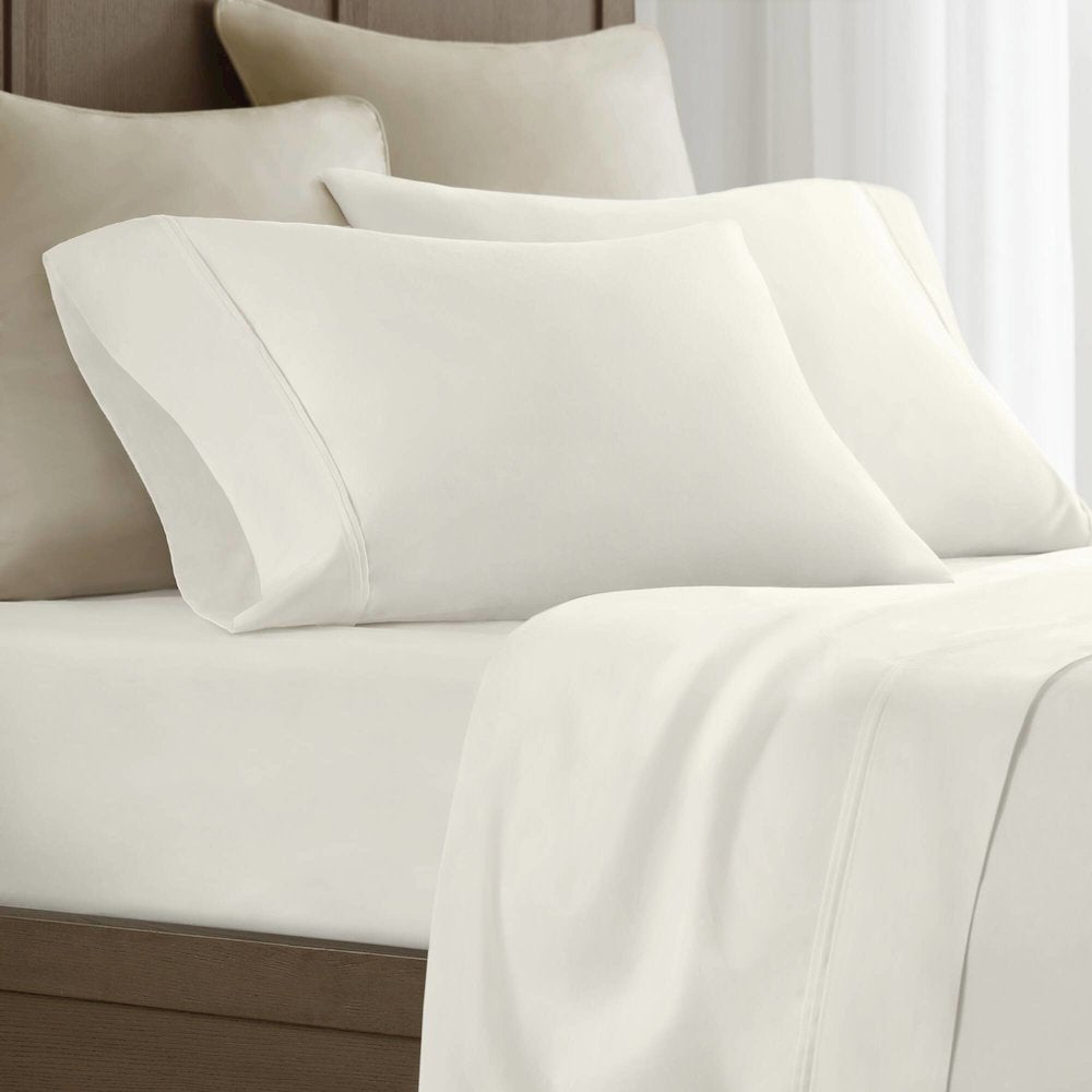 Sateen Pillowcase Set, Ivory color