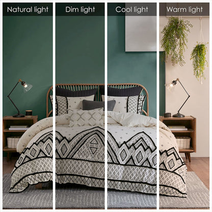 3 Piece Flax and Cotton Blended Duvet Cover Set