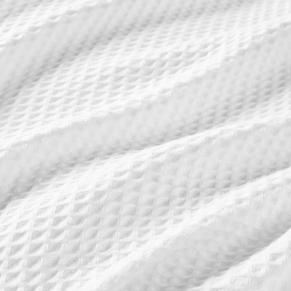 Cotton Waffle Weave Cotton Blanket, White color