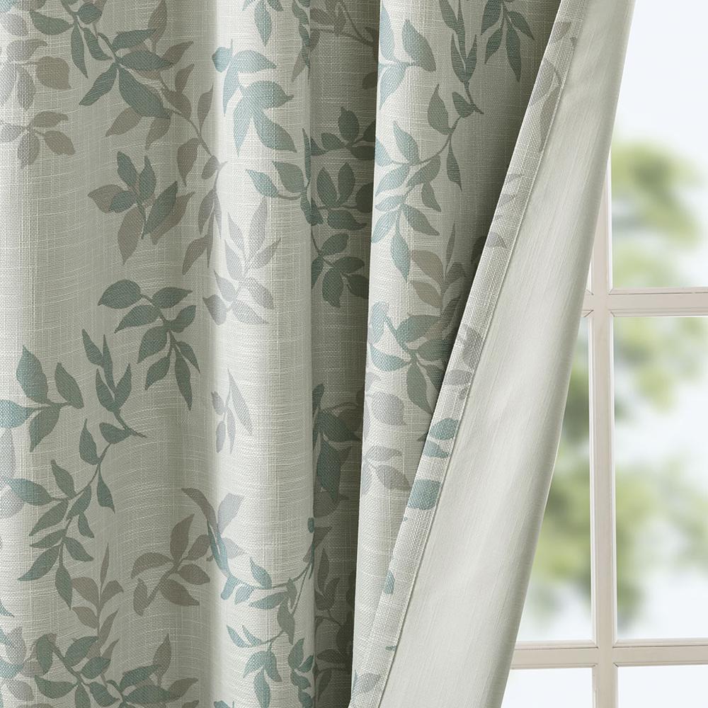 Printed Botanical Blackout Curtain Panel