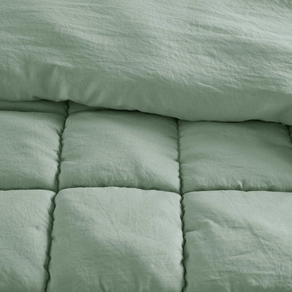 Dream Puff Down Alternative Comforter Set in Sage Color