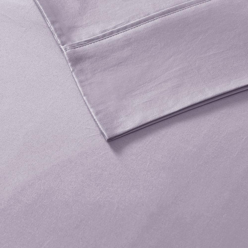 800 Thread Count Cotton Blend Sateen Sheet Set, Purple color