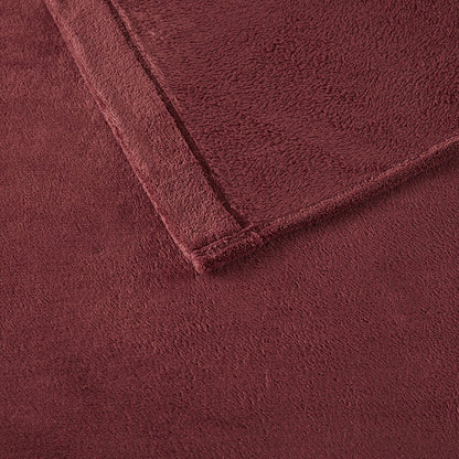 Soloft Plush Micro Plush Sheet Set in Burgundy