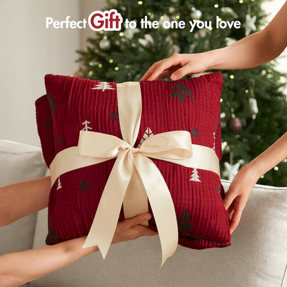 Winter Coverlet Mini Set, Red color