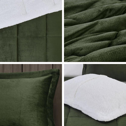 Plush to Sherpa Down Alternative Comforter Set