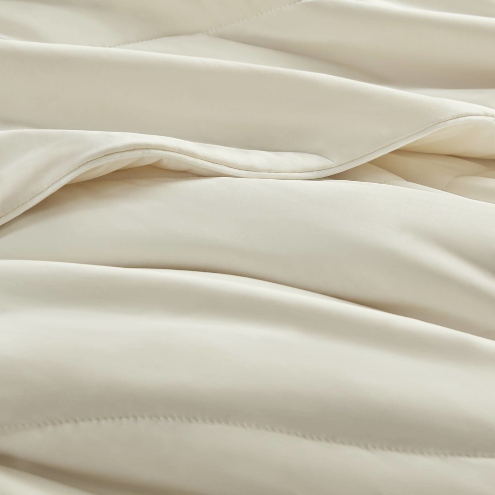 Reversible Tencel Comforter Blanket, Ivory color