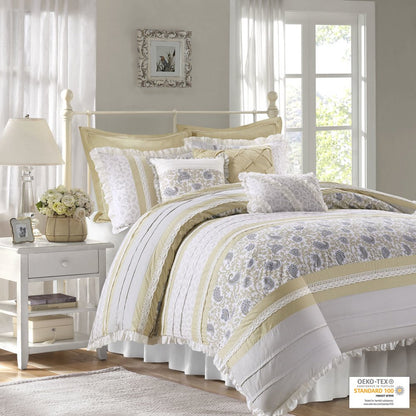 9 Piece Cotton Percale Comforter Set