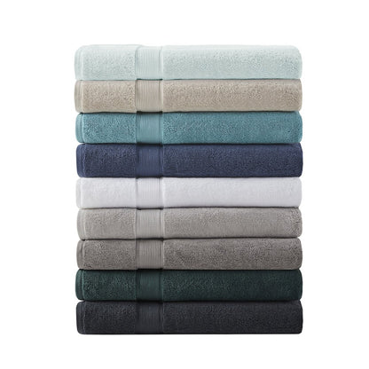 100% Cotton Bath Sheet Antimicrobial 2 Piece Set in Seafoam Color