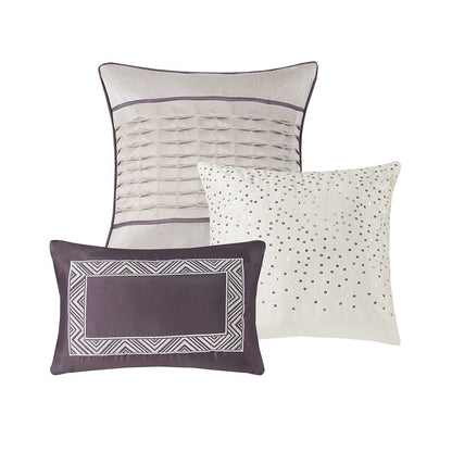 7 Piece Jacquard Comforter Set