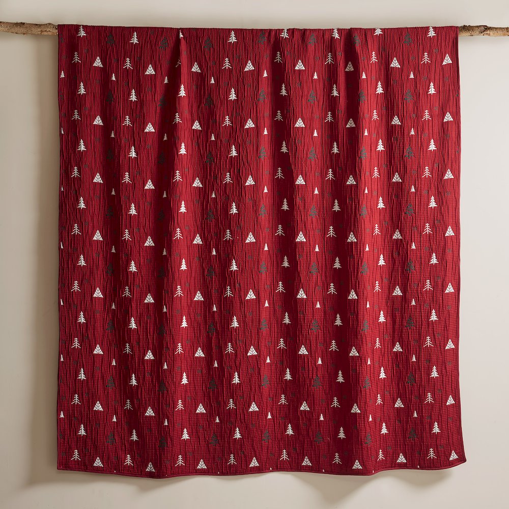 Winter Coverlet Mini Set, Red color