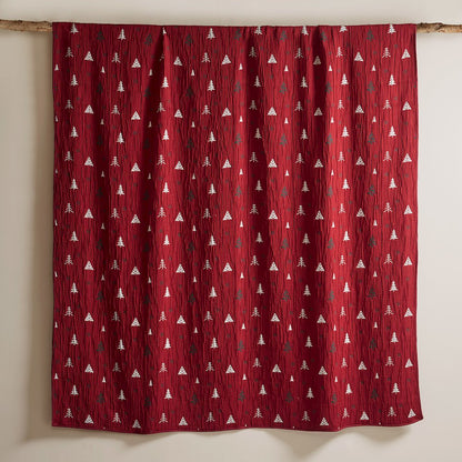 Winter Coverlet Mini Set, Red color