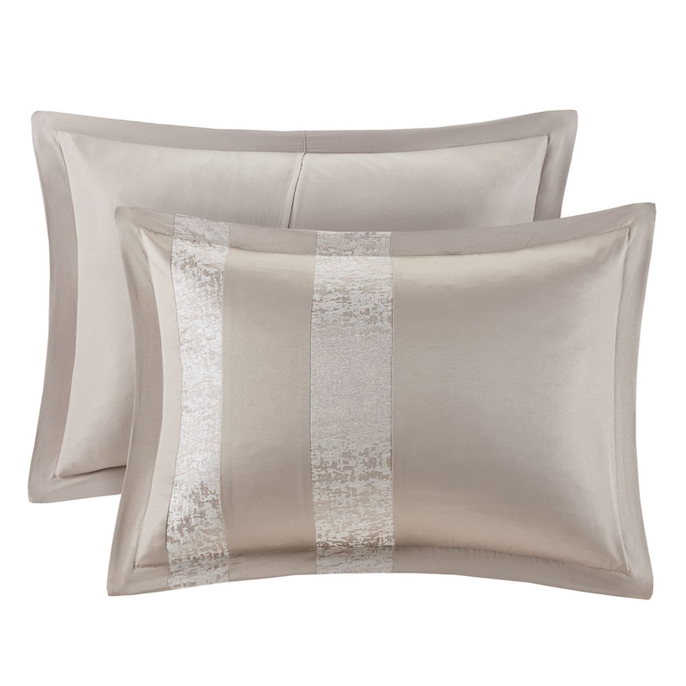 7 Piece Chenille Jacquard Comforter Set
