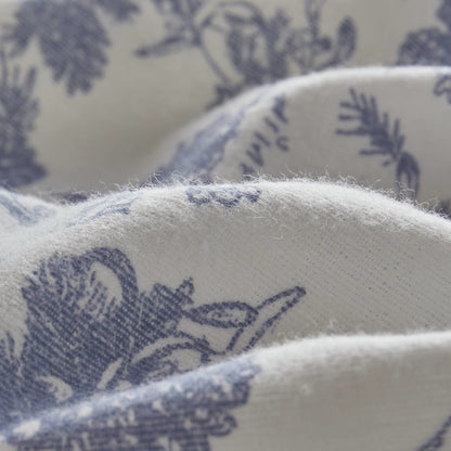 Cozy Flannel 100% Cotton Flannel Printed Sheet Set, Toile pine trees color