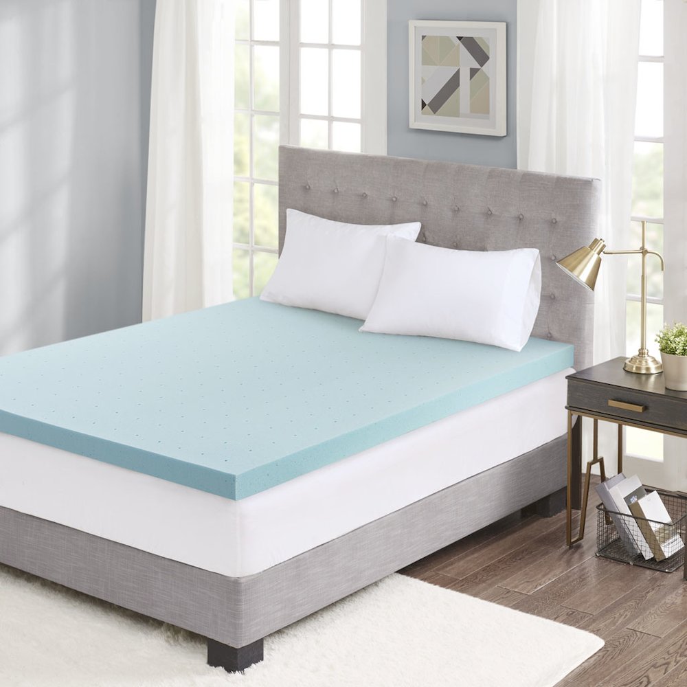 3" Cooling Gel Memory Foam Mattress Topper with Removable Cooling Cover