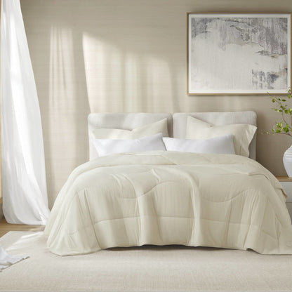 Reversible Tencel Comforter Blanket, Ivory color