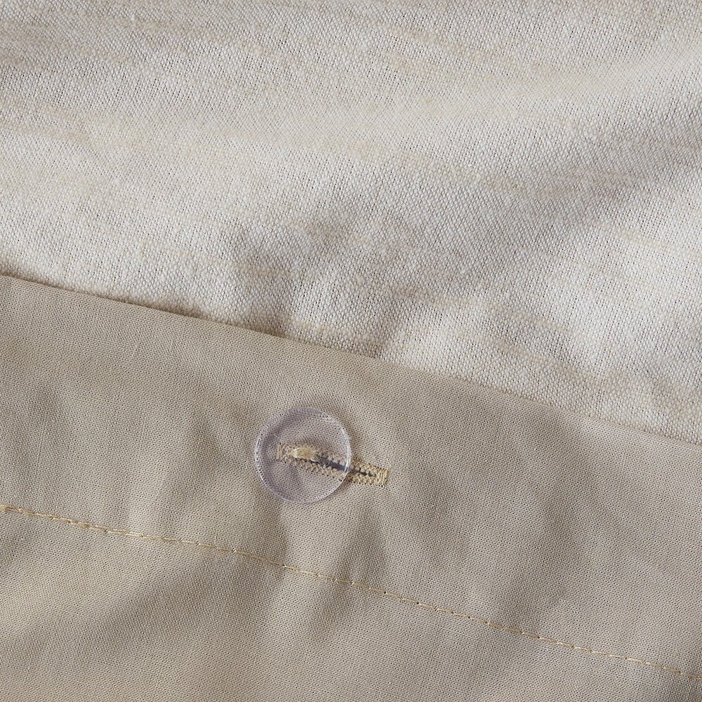 5 Piece Organic Cotton Oversized Comforter Cover Set w/removable insert