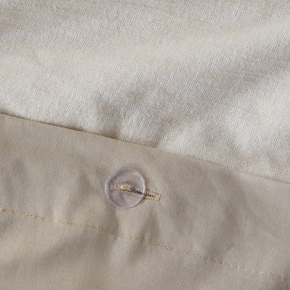 5 Piece Organic Cotton Oversized Comforter Cover Set w/removable insert