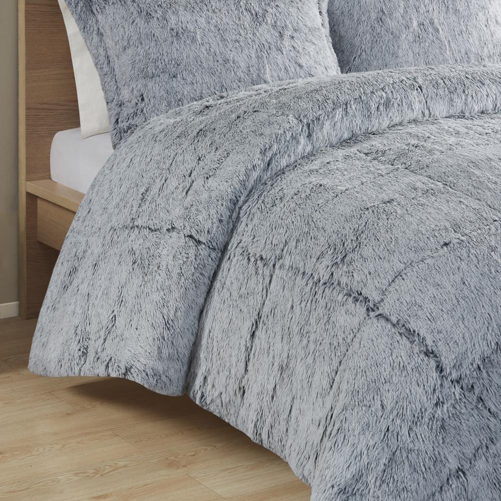 Shaggy Long Fur Comforter Mini Set