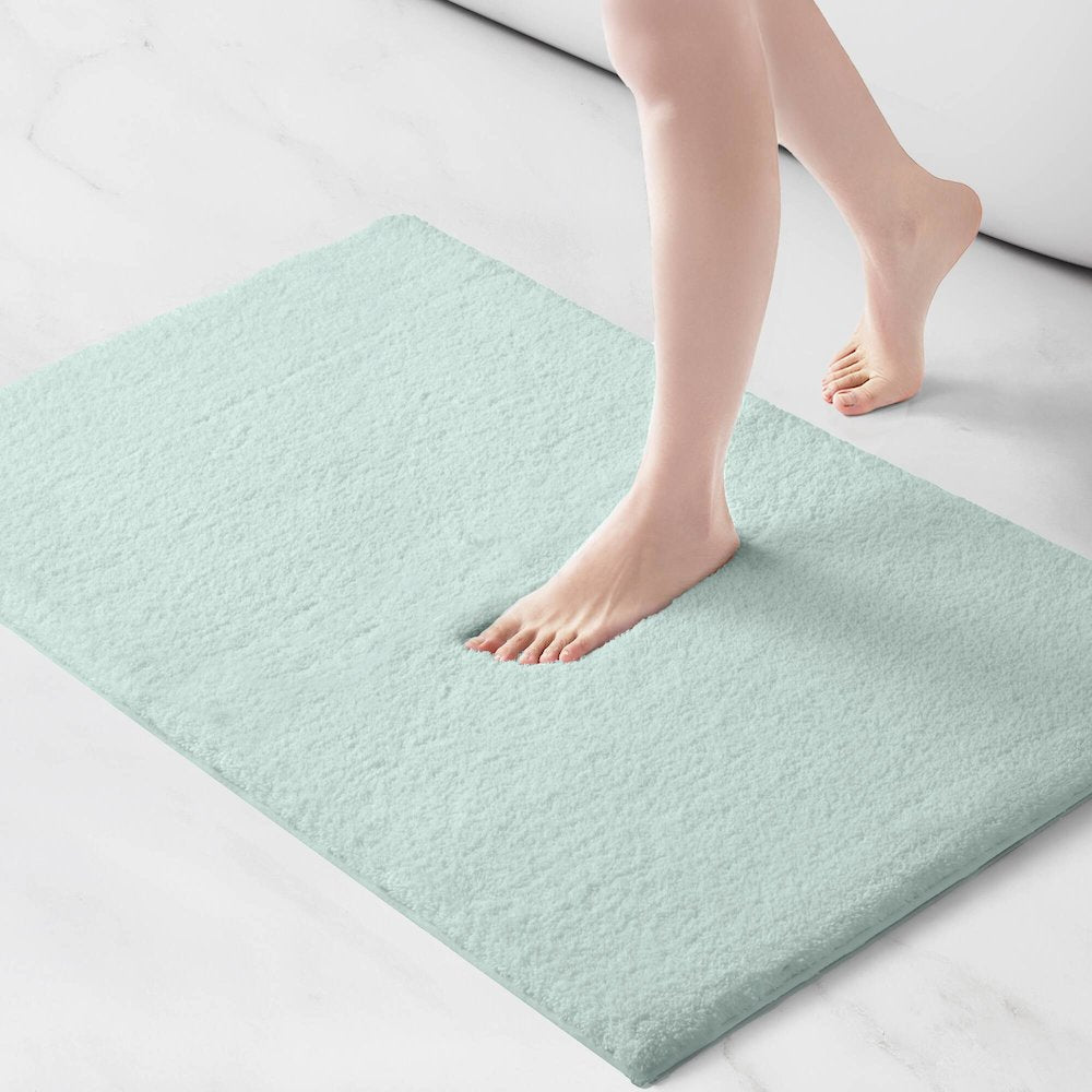 Marshmallow Bath Rug, Seafoam color