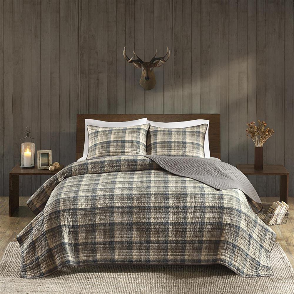 Tasha 100% Cotton Oversized Quilt Mini Set, Tan color
